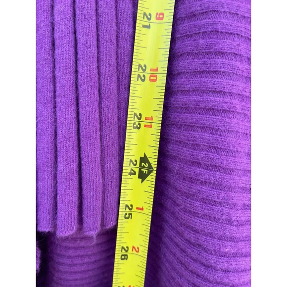 Fenn Wright Manson Womens Open Asymmetrical Draper Cardigan Purple Sz 2X/2XL - Picture 4 of 8